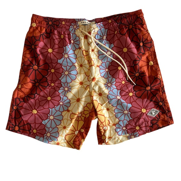 PacSun Floral 17” Swim Trunks - Picture 1 of 6